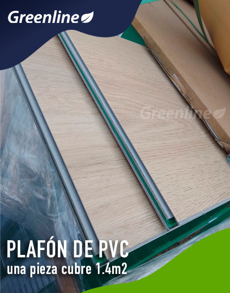 Plafón falso de pvc